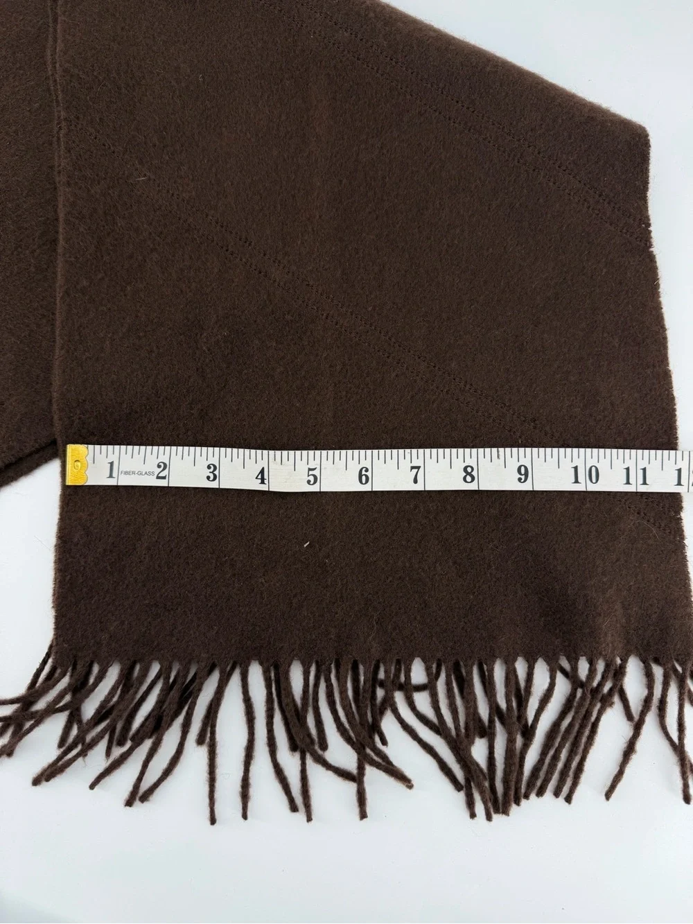 Standun Irish Tradition 100% Cashmere Scarf Brown Fringe Unisex Ireland 62